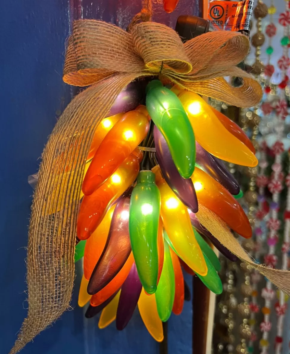 A Christmas Multi Color Chile Ristra 35 Light^ String Lights